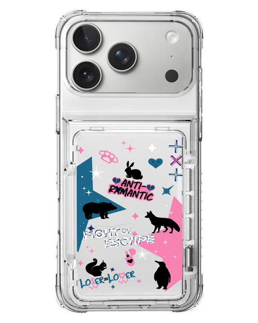 iPhone Crystal Wallet Standing Case - TXT 1