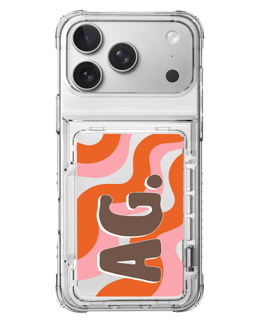 iPhone Crystal Wallet Standing Case - Tangerine Twist