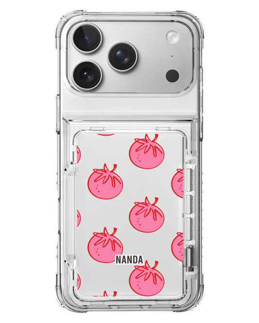 iPhone Crystal Wallet Standing Case - Tomato Pop