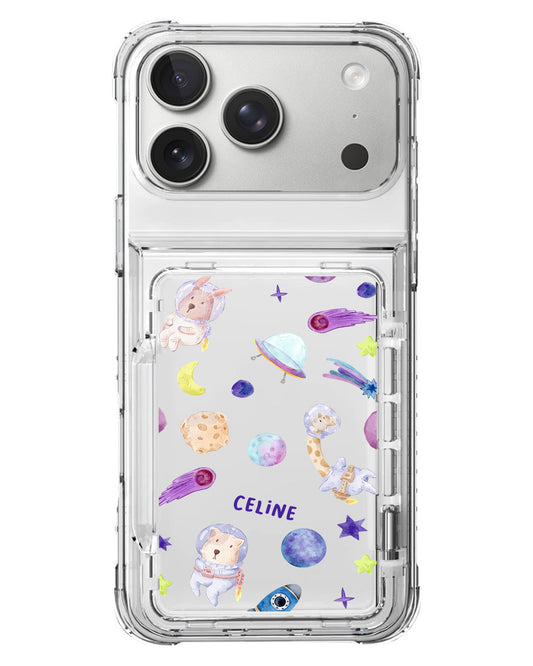 iPhone Crystal Wallet Standing Case - Animal Planet
