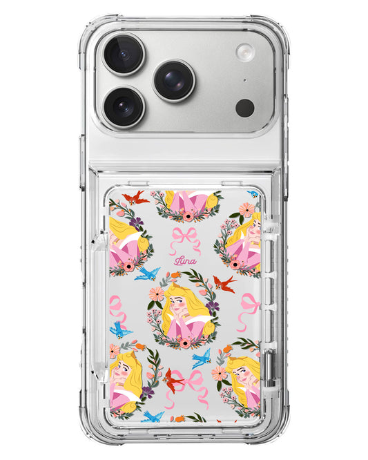 iPhone Crystal Wallet Standing Case - Aurora