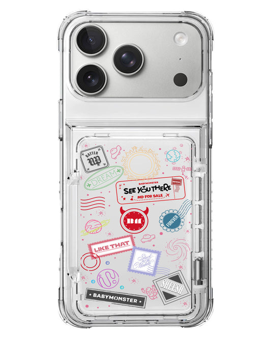 iPhone Crystal Wallet Standing Case - Babymon 2