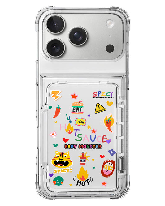 iPhone Crystal Wallet Standing Case - Babymon 3