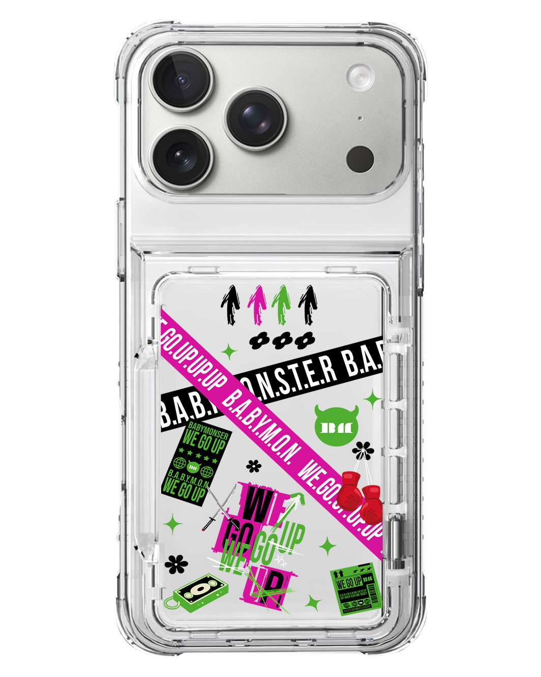 iPhone Crystal Wallet Standing Case - Babymon 5