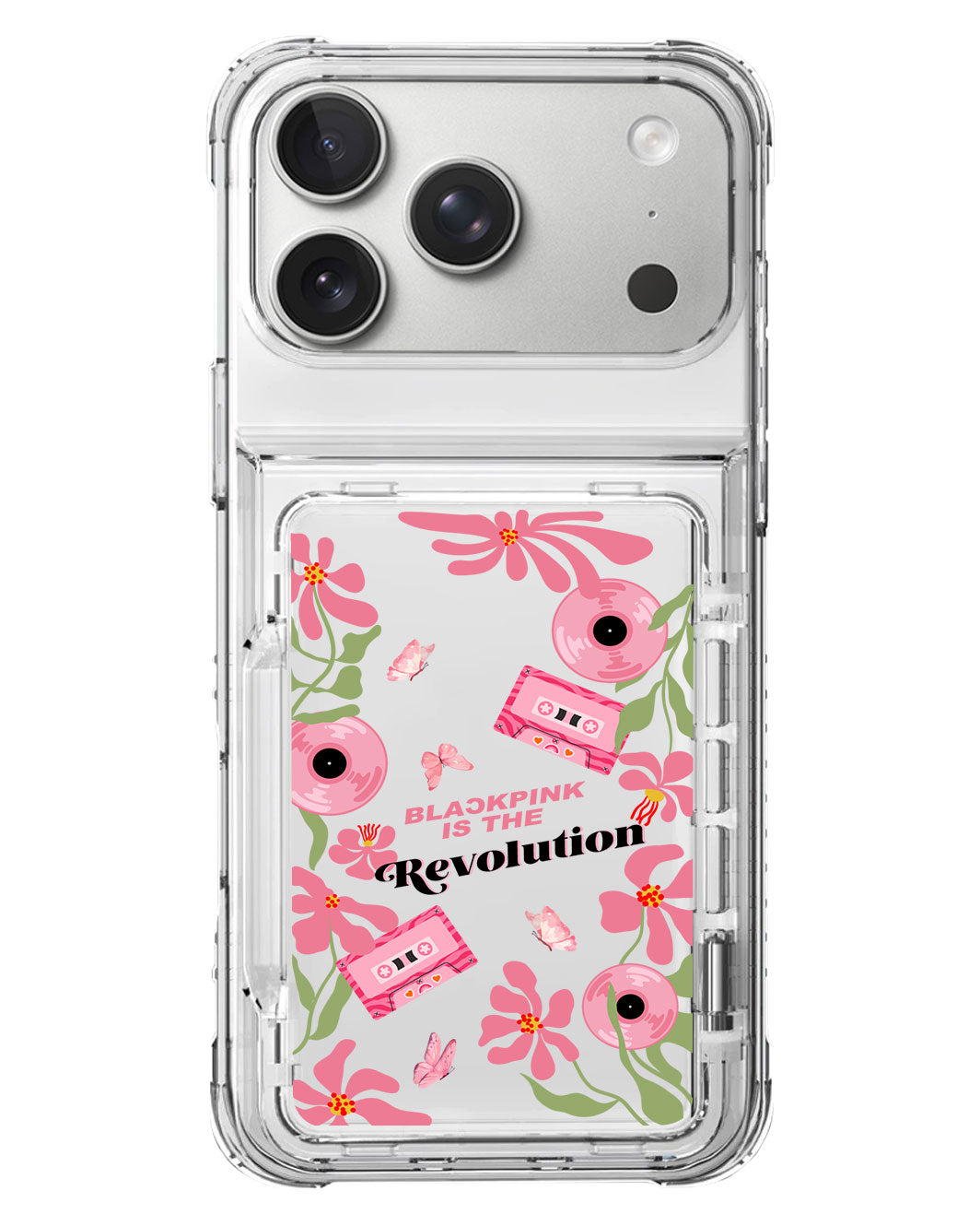 iPhone Crystal Wallet Standing Case - Blackpink 3