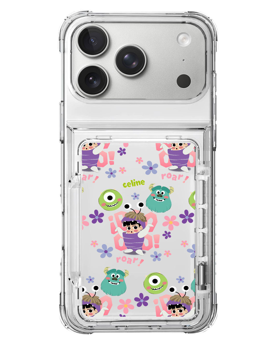 iPhone Crystal Wallet Standing Case - Boo Pattern