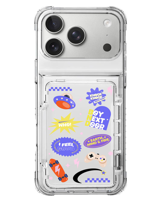 iPhone Crystal Wallet Standing Case - Boynextdoor
