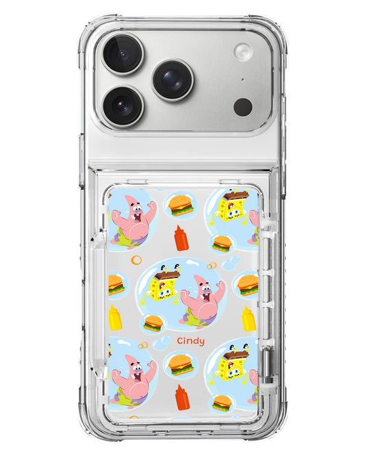 iPhone Crystal Wallet Standing Case - Bubble Patty