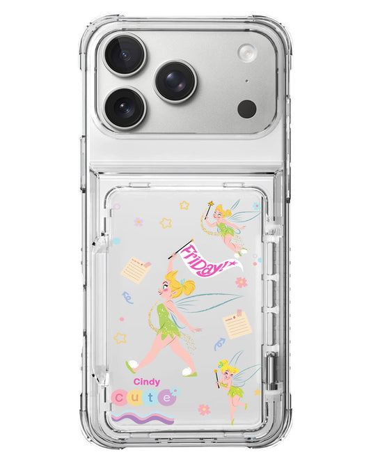 iPhone Crystal Wallet Standing Case - Cute Fairy