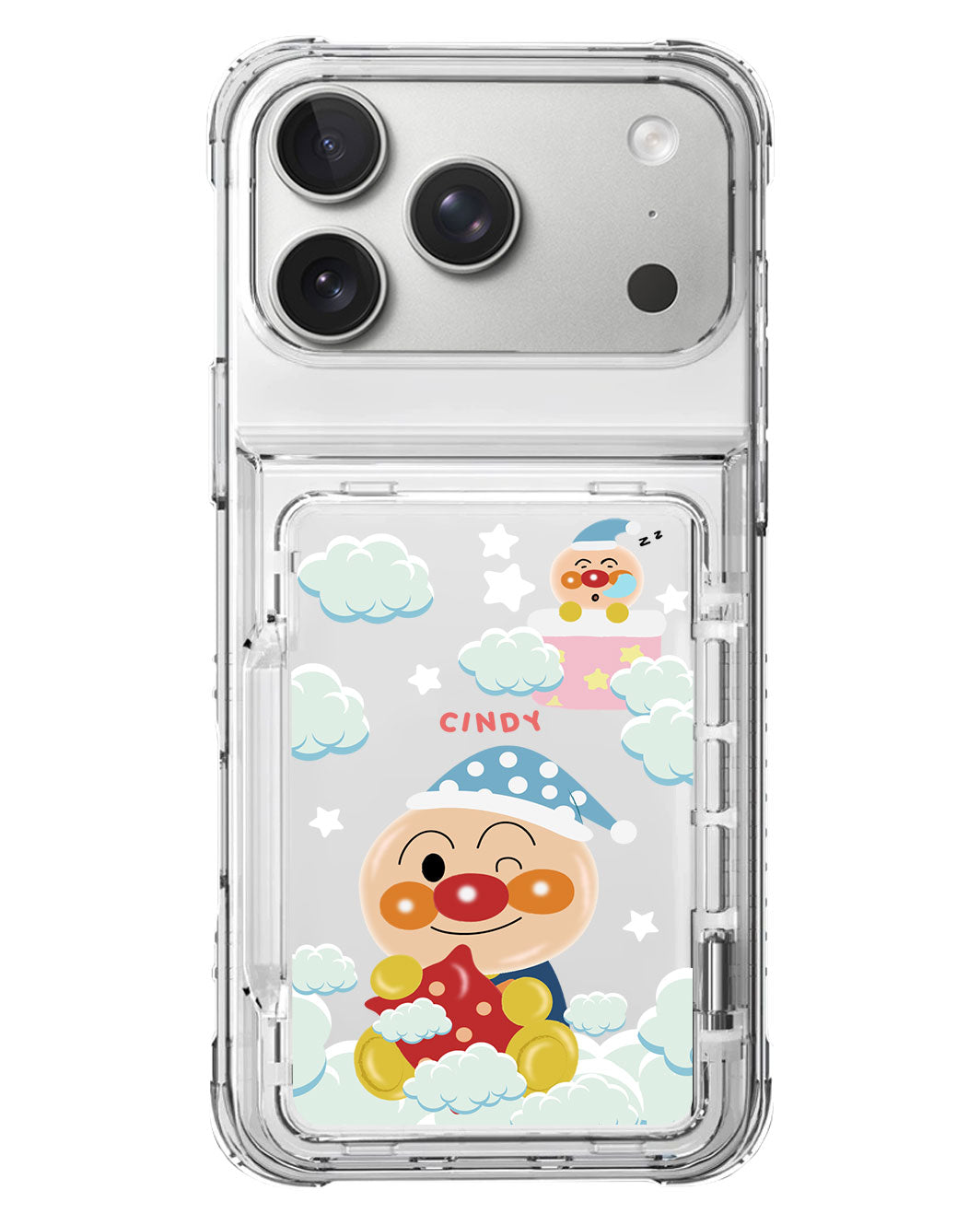 iPhone Crystal Wallet Standing Case - Dreaming Anpanman