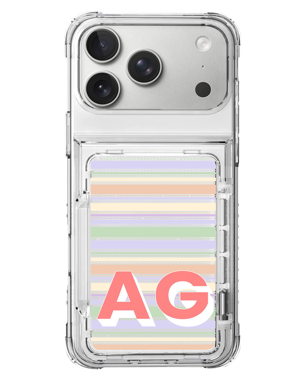 iPhone Crystal Wallet Standing Case - Dreamy Pastels B