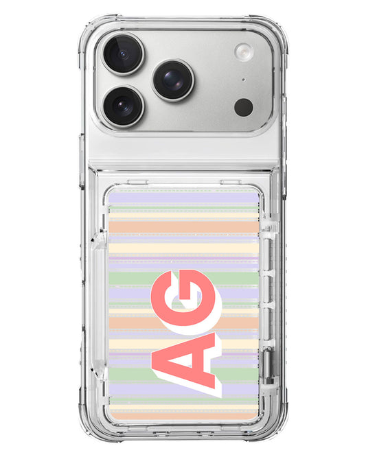 iPhone Crystal Wallet Standing Case - Dreamy Pastels A