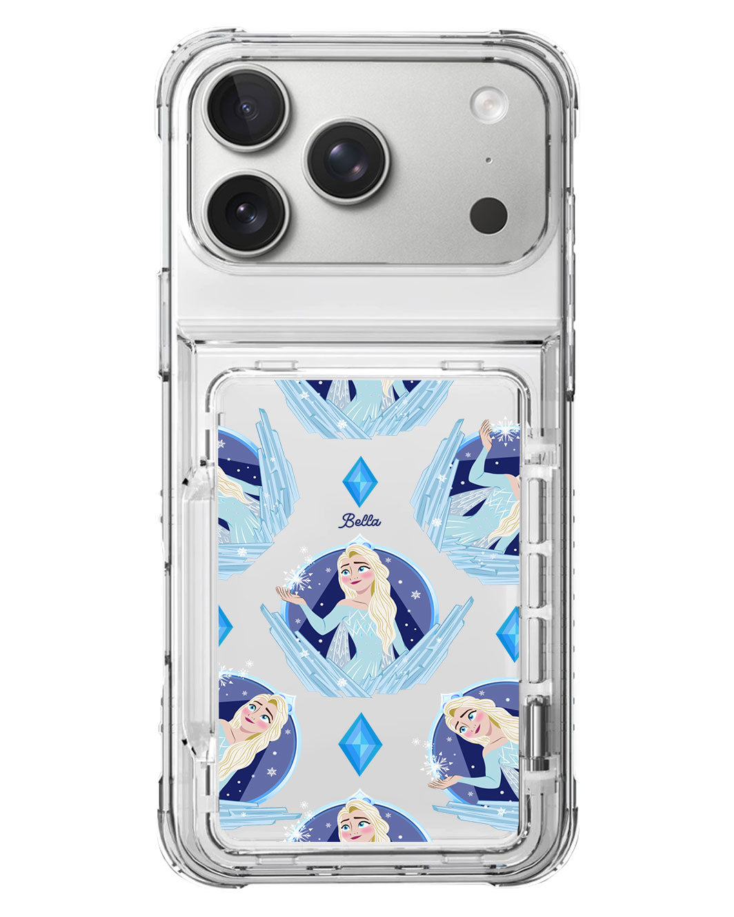 iPhone Crystal Wallet Standing Case - Elsa