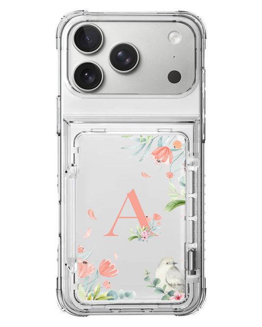 iPhone Crystal Wallet Standing Case - Flower Bloom