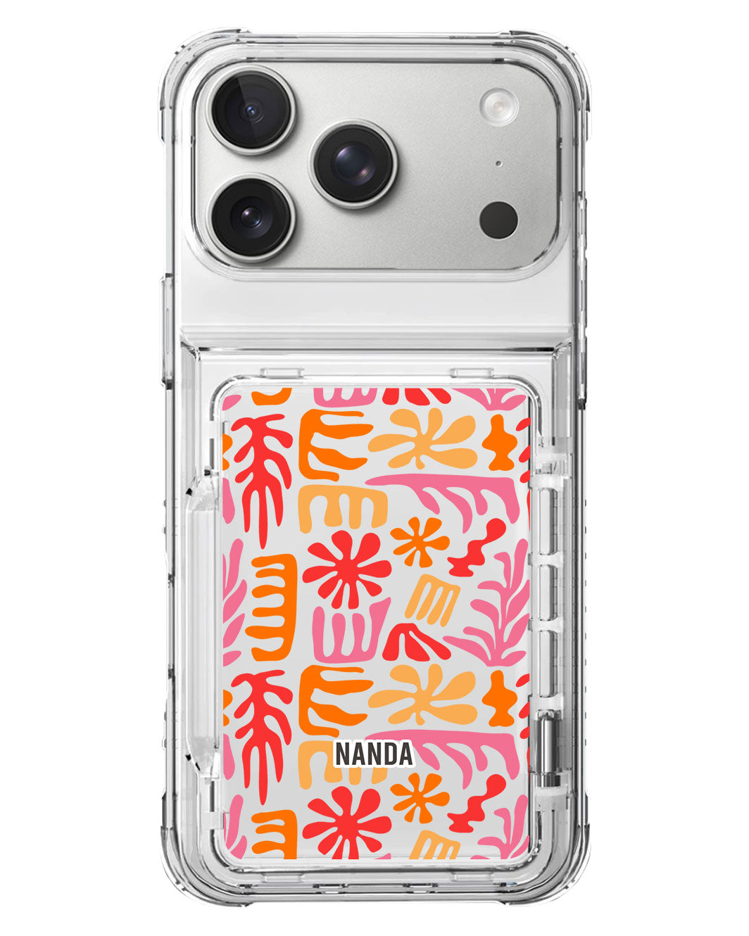 iPhone Crystal Wallet Standing Case - Floral Fiesta