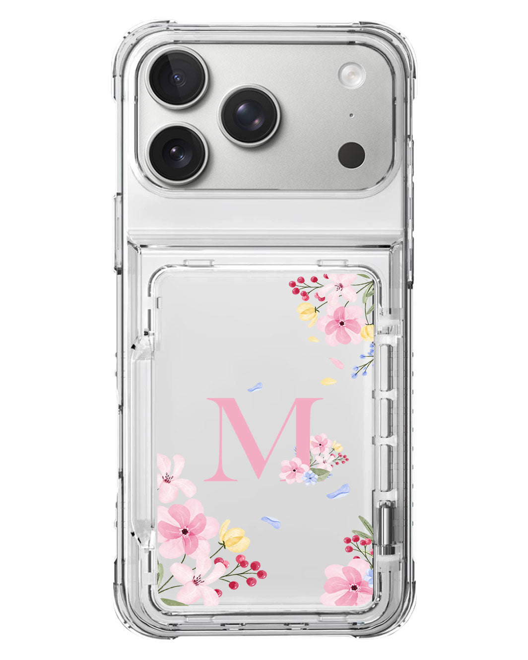iPhone Crystal Wallet Standing Case - Flower Garden