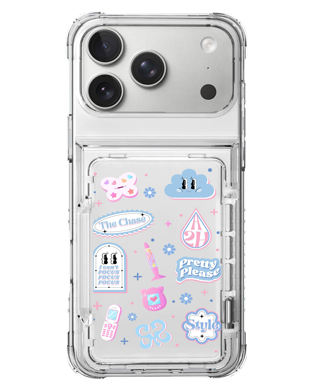 iPhone Crystal Wallet Standing Case - Heart2heart