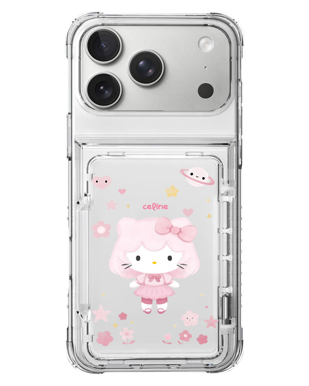 iPhone Crystal Wallet Standing Case - Hello Kitty