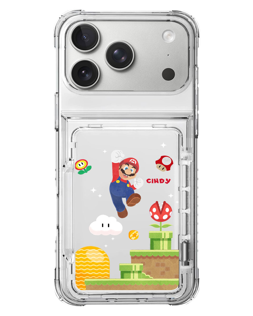iPhone Crystal Wallet Standing Case - Its Me Mario