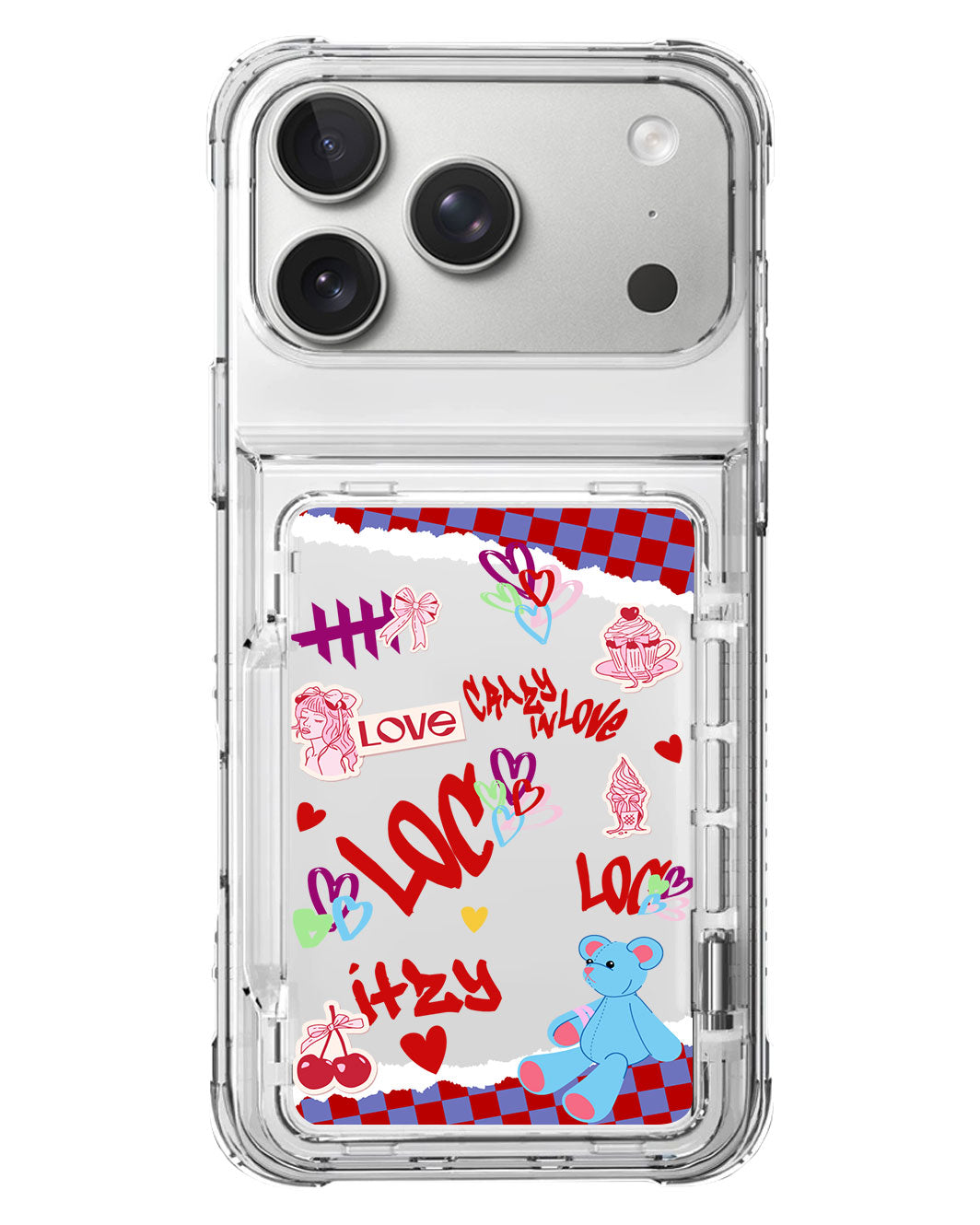 iPhone Crystal Wallet Standing Case - Itzy 1