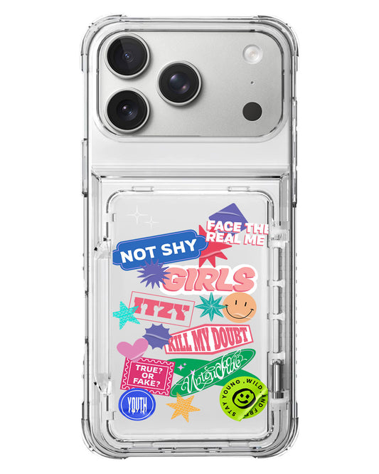 iPhone Crystal Wallet Standing Case - Itzy 2