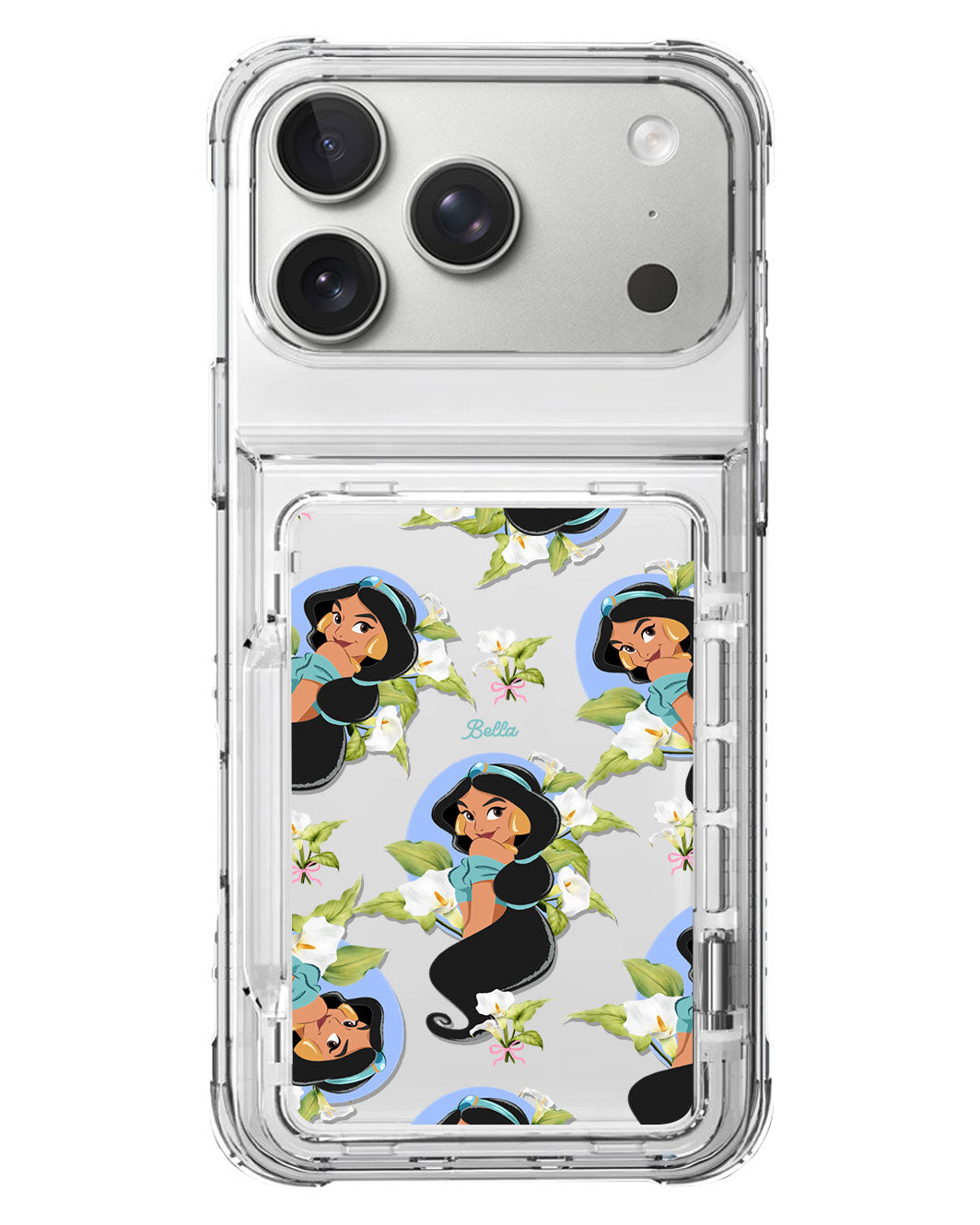 iPhone Crystal Wallet Standing Case - Jasmin