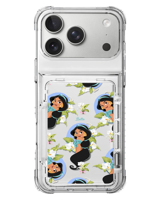 iPhone Crystal Wallet Standing Case - Jasmin