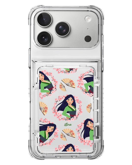 iPhone Crystal Wallet Standing Case - Mulan