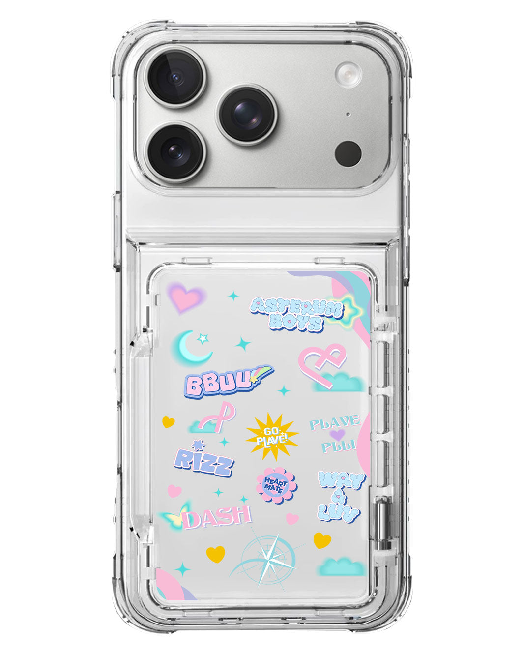 iPhone Crystal Wallet Standing Case - Plave