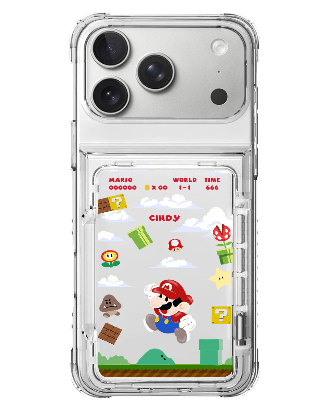 iPhone Crystal Wallet Standing Case - Play Mario