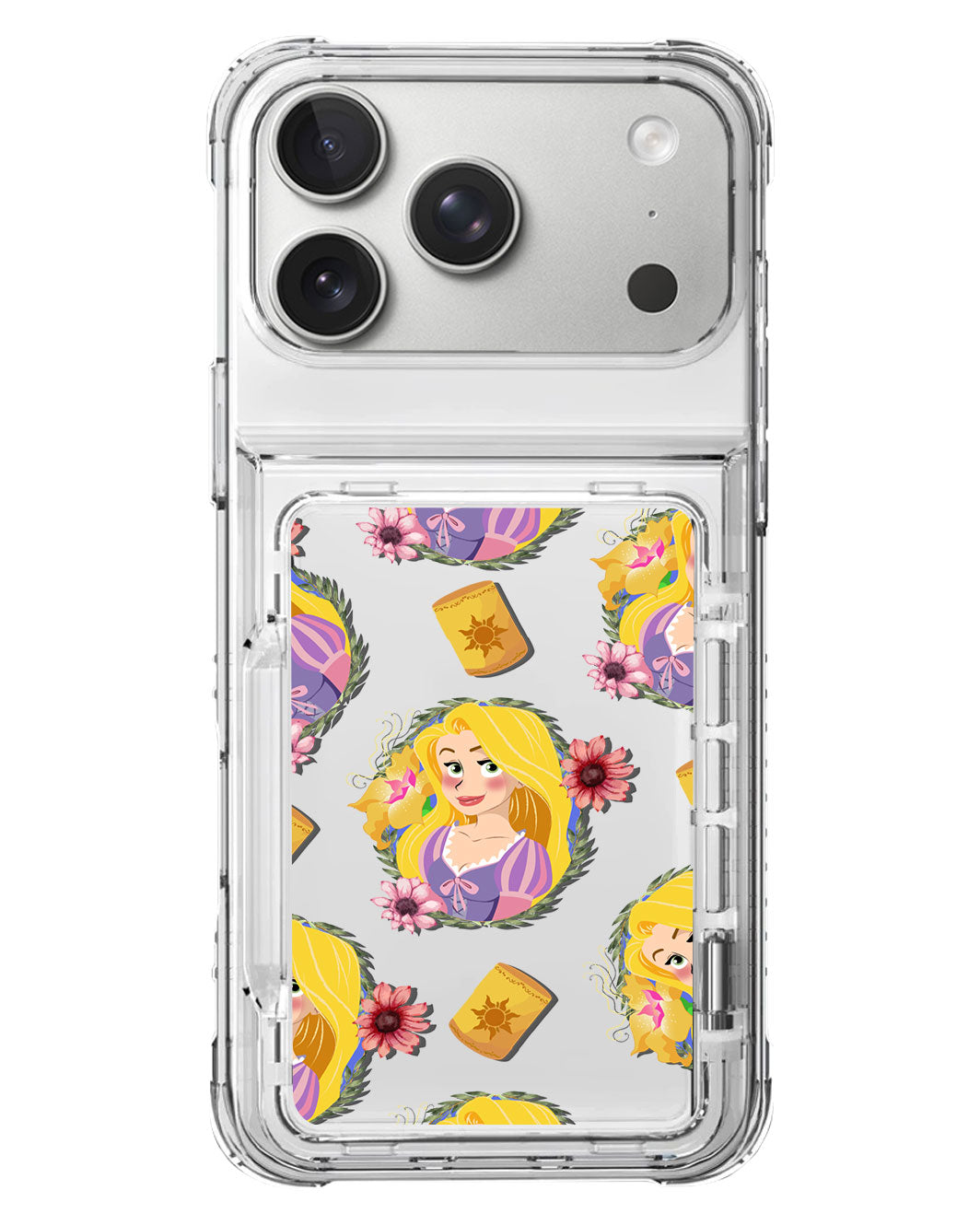 iPhone Crystal Wallet Standing Case - Rapunzel Pattern