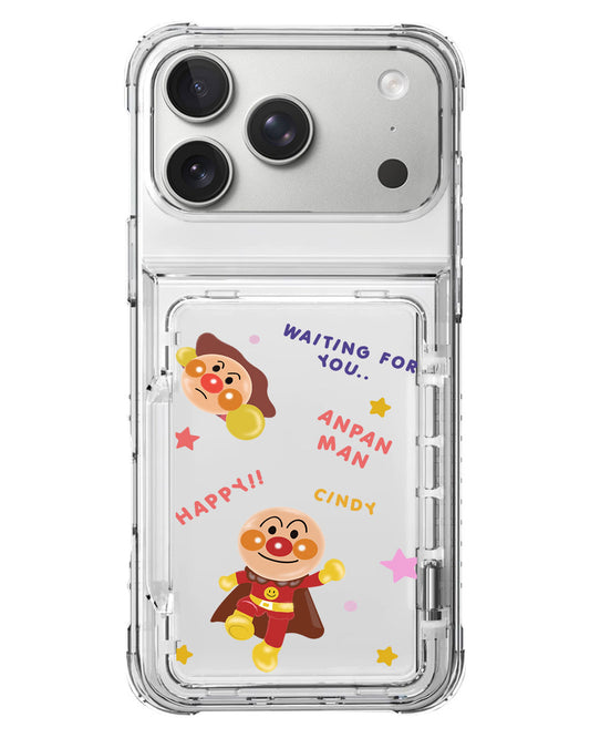 iPhone Crystal Wallet Standing Case - Waiting For U Anpanman