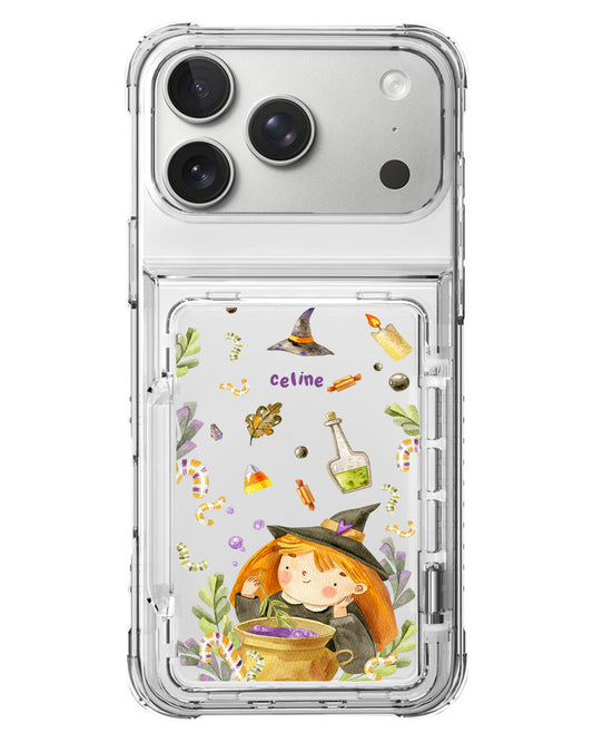 iPhone Crystal Wallet Standing Case - Witch's Potion