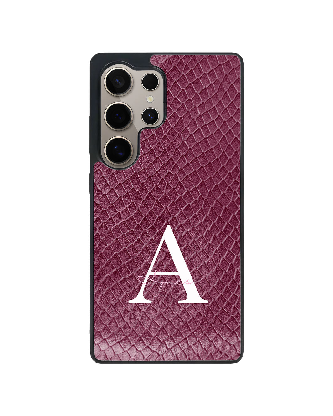 Android Premium Glam Case - Deep plum Serpentine