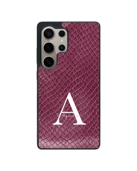Android Premium Glam Case - Deep plum Serpentine