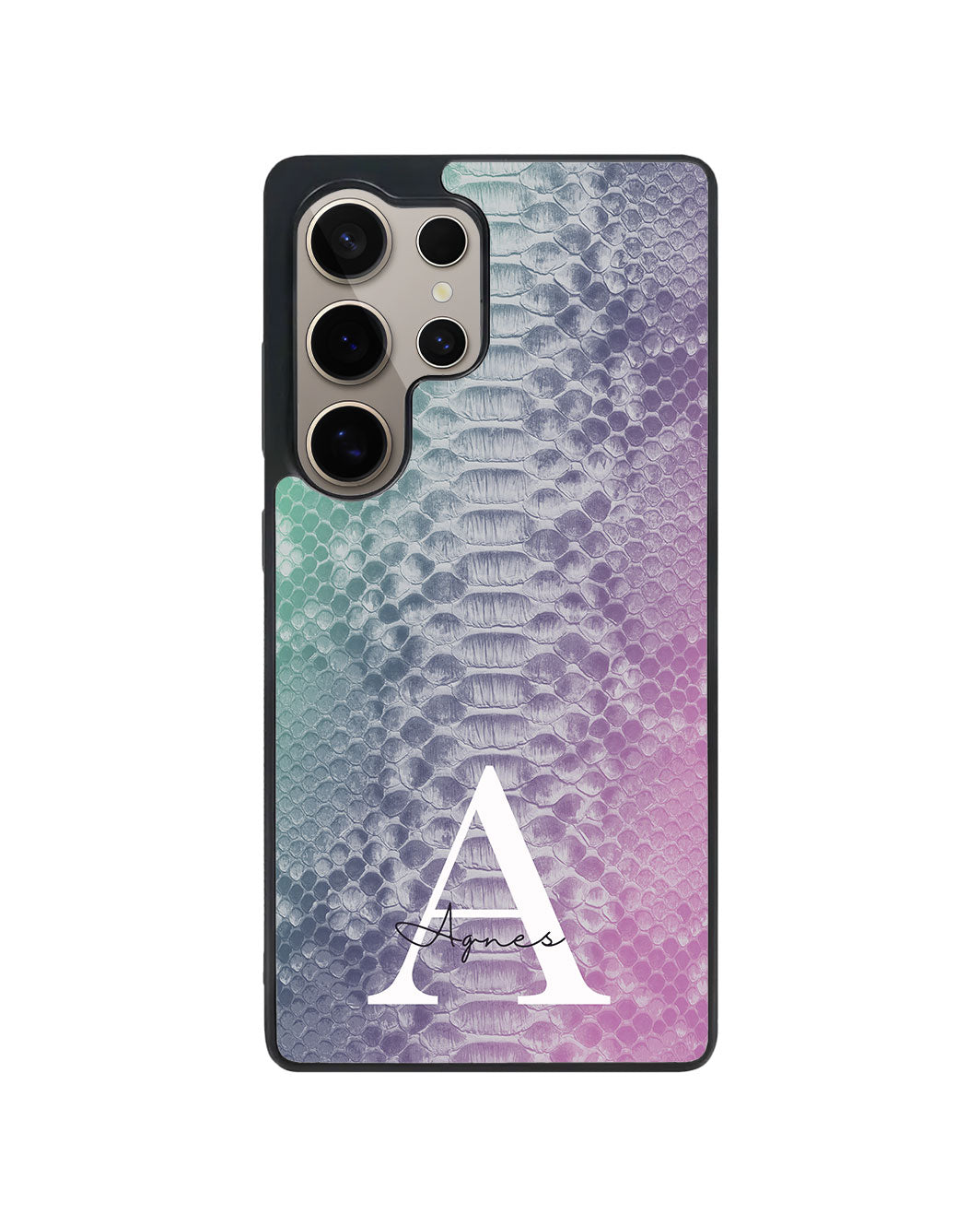 Android Premium Glam Case - Mint Lilac Serpentine