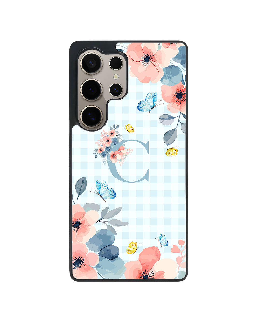 Android Premium Glam Case - Flower Blue