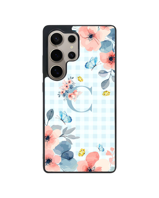 Android Premium Glam Case - Flower Blue