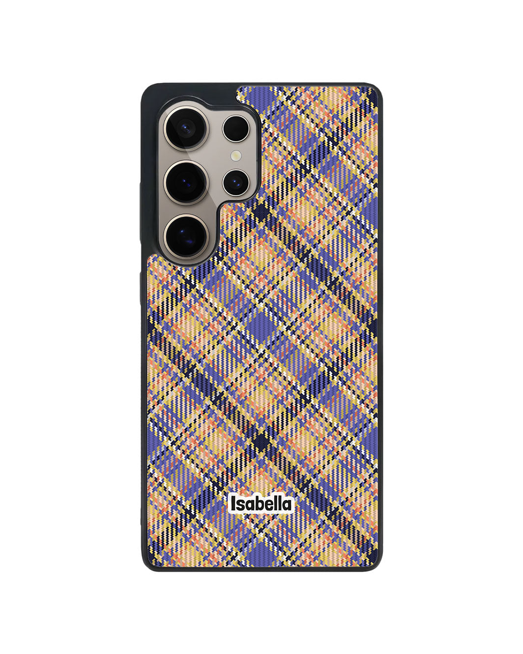 Android Premium Glam Case - Golden Plaid