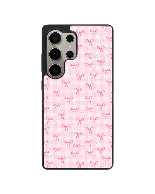 Android Premium Glam Case - Pink Ribbon