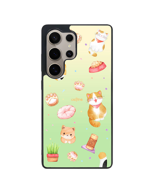 Android Premium Glam Case - Play with Kitty