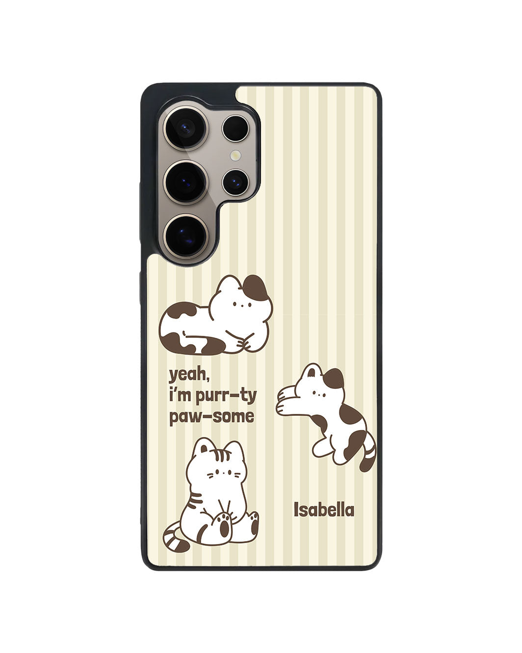Android Premium Glam Case - Purrty Pawsome