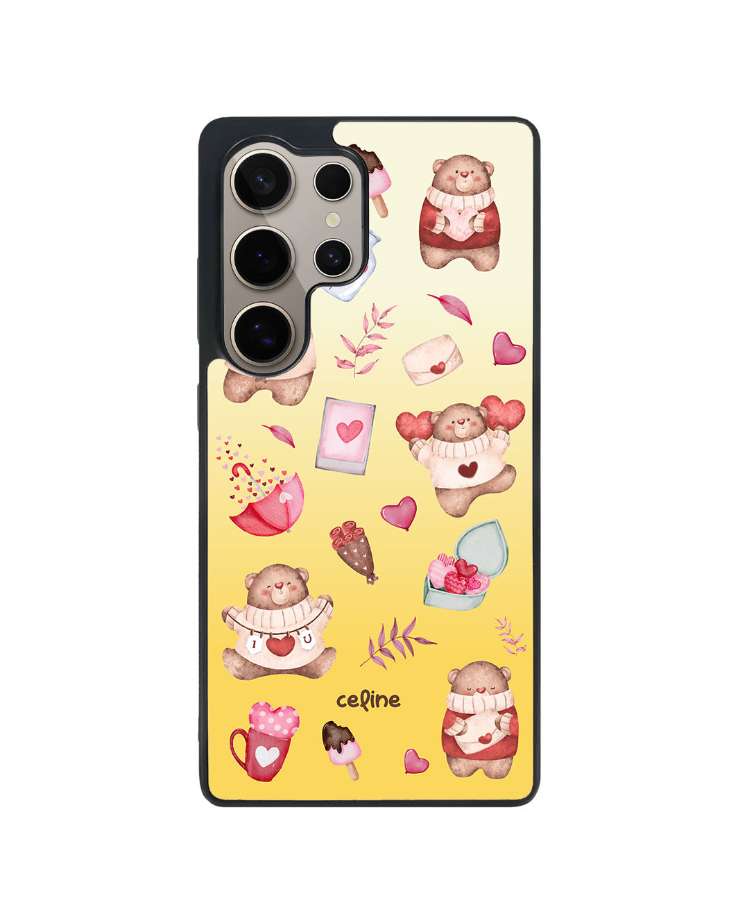 Android Premium Glam Case - Valentine with my Bear