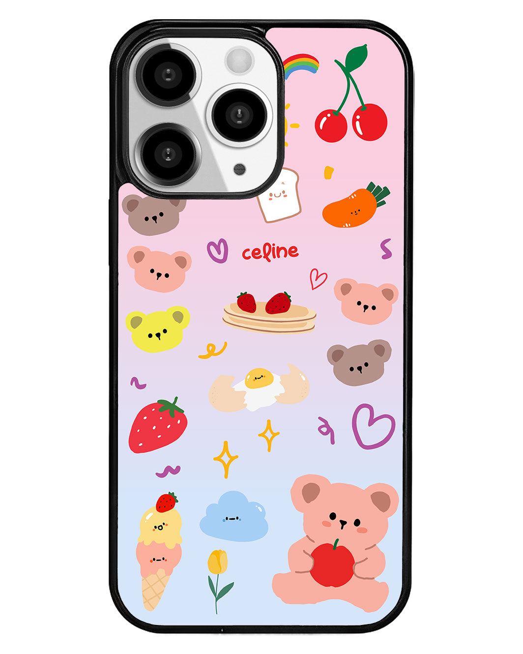 iPhone Premium Glam Case - Breakfast Time