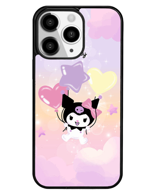 iPhone Premium Glam Case - Balloon Kuromi