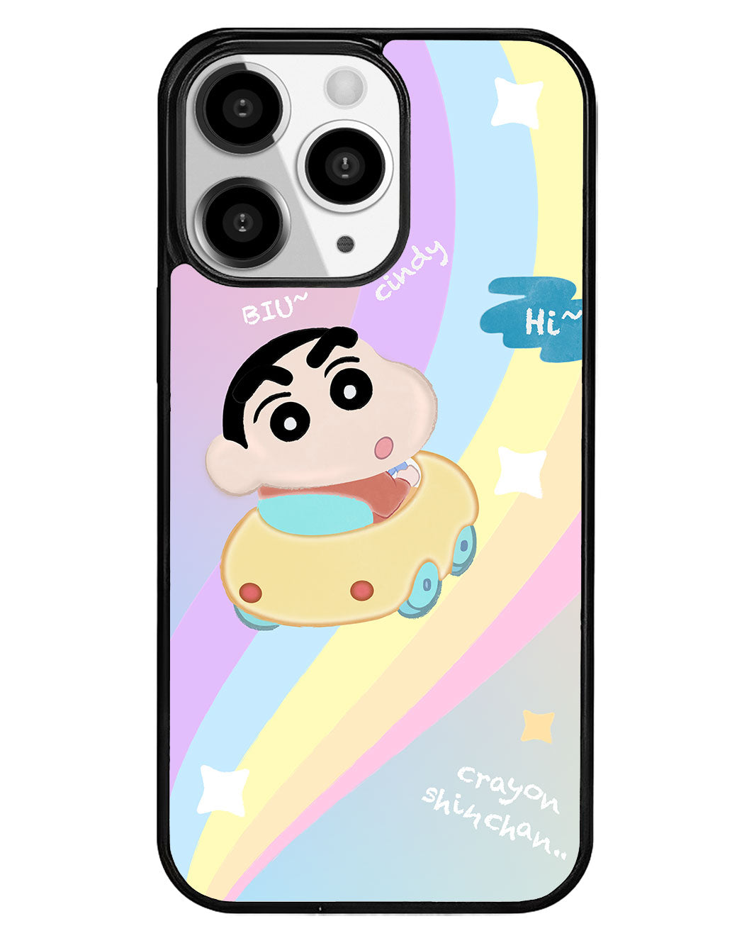 iPhone Premium Glam Case - Biu biu Shinchan