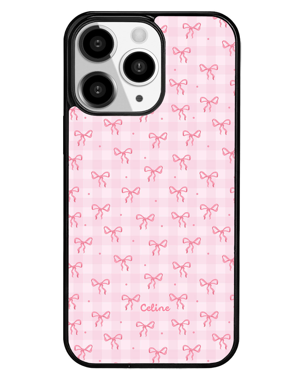 iPhone Premium Glam Case - Pink Ribbon