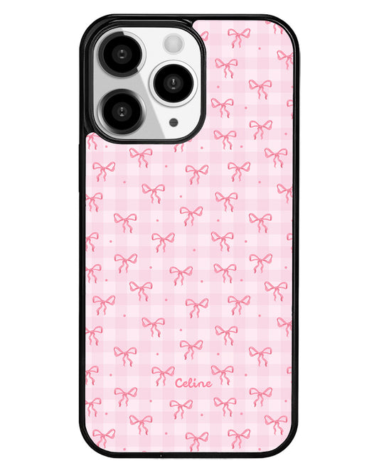 iPhone Premium Glam Case - Pink Ribbon