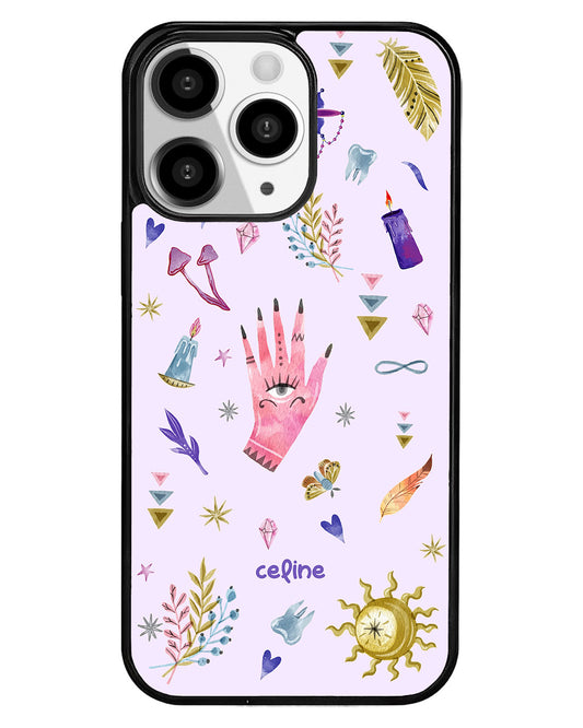 iPhone Premium Glam Case - Purple Boho