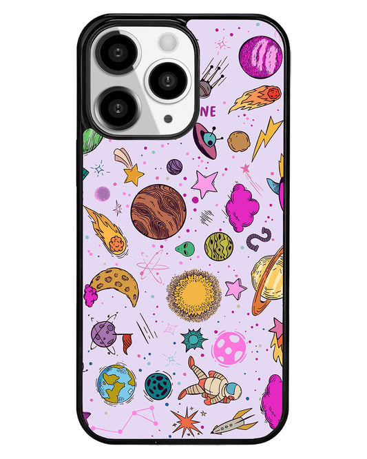 iPhone Premium Glam Case - Retro Space